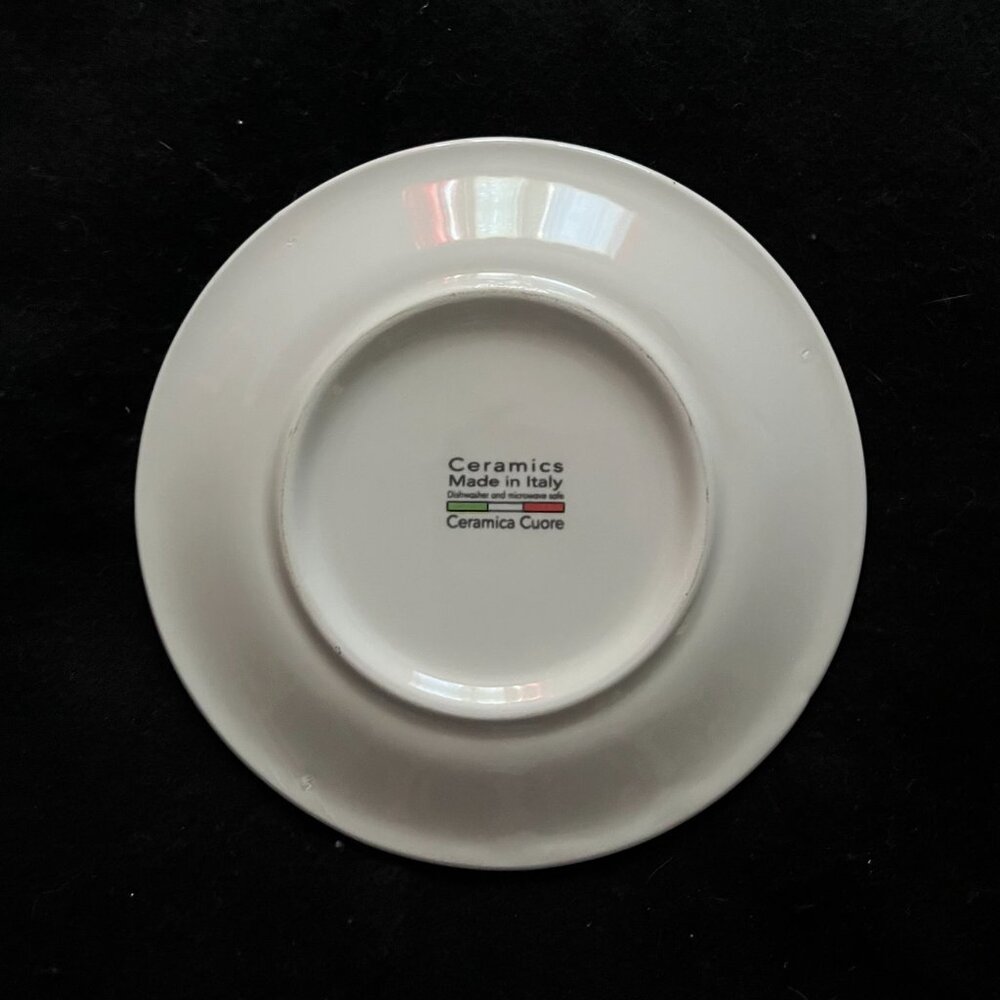 4 – Italian Ceramica Cuore “Formaggi” (“Cheese”) Ceramic Salad/Bread Plates - Picture 4 of 6